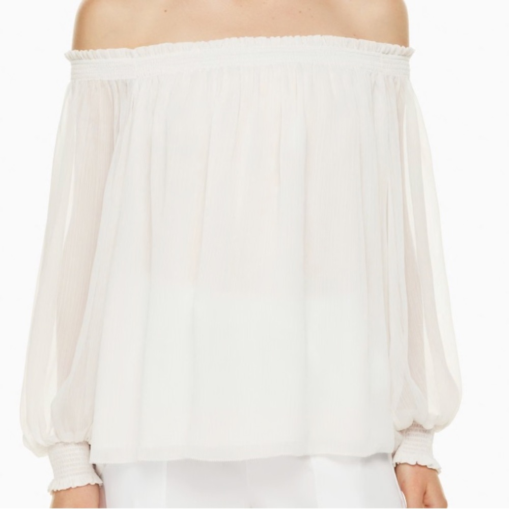 Aritzia Little Moon Siena Blouse in Light Birch